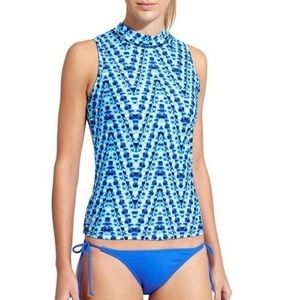 ATHLETA High Neck Sleeveless Rashguard Large